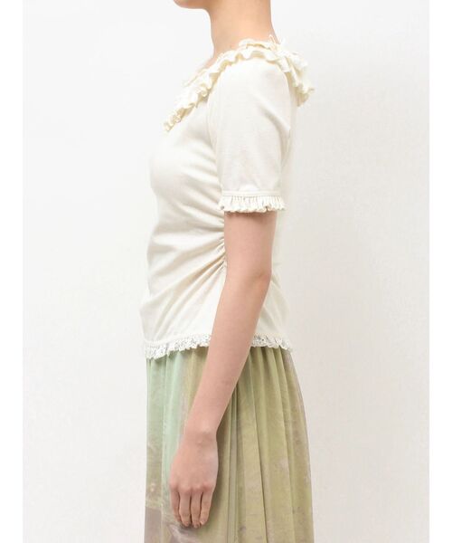 merry jenny(メリージェニー)の「romantic frill summer top(Tシャツ/カットソー・レディース・ネイビー/ピンク/アイボリー・FREE)」の21枚目の写真