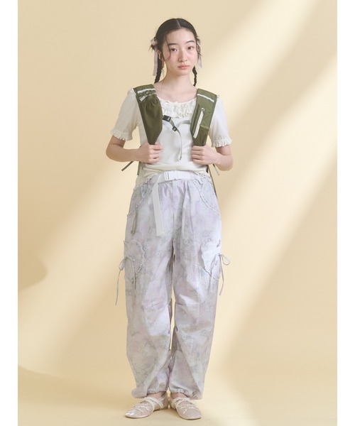 merry jenny(メリージェニー)の「romantic frill summer top(Tシャツ/カットソー・レディース・ネイビー/ピンク/アイボリー・FREE)」の14枚目の写真