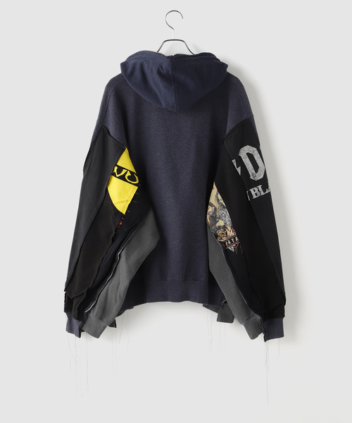 DISCOVERED(ディスカバード)の「DISCOVERED / ディスカバード Band Tee Dolman Zip Hoodie(パーカー・メンズ・ブラック・FREE)」の2枚目の写真