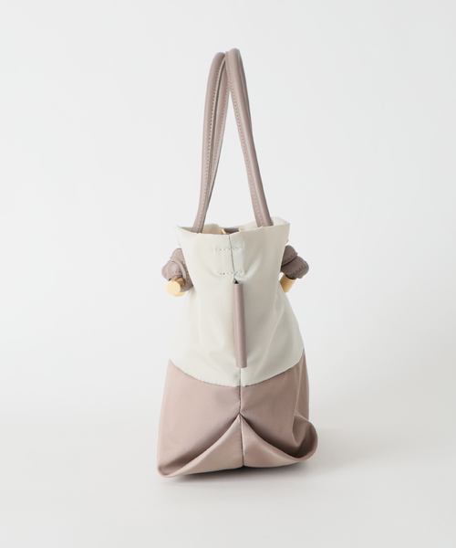 La TOTALITE（ラトータリテ）の「《WEB限定》VIOLAd’ORO / ヴィオラドーロ ナイロンコンビトート S（トートバッグ・レディース・ベージュ/ピンク・FREE）」の21枚目の写真