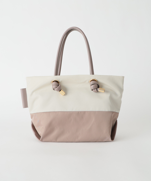 La TOTALITE（ラトータリテ）の「《WEB限定》VIOLAd’ORO / ヴィオラドーロ ナイロンコンビトート S（トートバッグ・レディース・ベージュ/ピンク・FREE）」の22枚目の写真