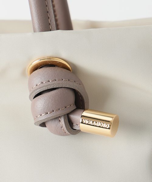 La TOTALITE（ラトータリテ）の「《WEB限定》VIOLAd’ORO / ヴィオラドーロ ナイロンコンビトート S（トートバッグ・レディース・ベージュ/ピンク・FREE）」の15枚目の写真