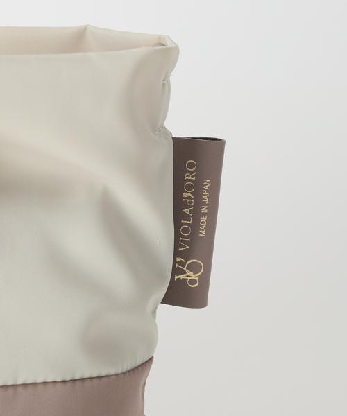 La TOTALITE（ラトータリテ）の「《WEB限定》VIOLAd’ORO / ヴィオラドーロ ナイロンコンビトート S（トートバッグ・レディース・ベージュ/ピンク・FREE）」の5枚目の写真