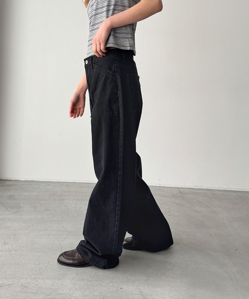 CANAL JEAN(キャナルジーン)の「El mar ウォッシングベイカーパンツ(その他パンツ・レディース・カーキ/ブラック/ベージュ・MEDIUM/SMALL)」の10枚目の写真