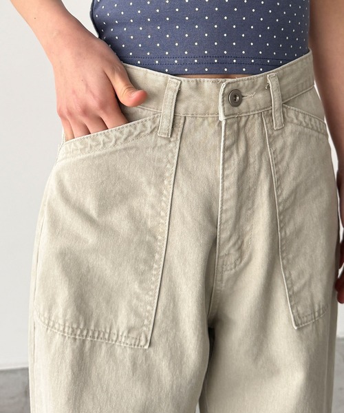 CANAL JEAN(キャナルジーン)の「El mar ウォッシングベイカーパンツ(その他パンツ・レディース・カーキ/ブラック/ベージュ・MEDIUM/SMALL)」の16枚目の写真