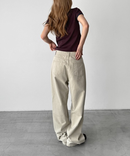 CANAL JEAN(キャナルジーン)の「El mar ウォッシングベイカーパンツ(その他パンツ・レディース・カーキ/ブラック/ベージュ・MEDIUM/SMALL)」の18枚目の写真
