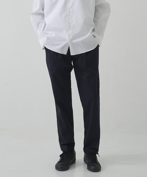 THE TOKYO(ザトウキョウ)の「【THE TOKYO/ザトウキョウ】MATTE WASHABLE HIGH FUNCTION JERSEY TAPERED PANTS/定番/スラックス(スラックス・メンズ・ダークネイビー/ダークグレー/ブラック・44/46/48/50)」の1枚目の写真