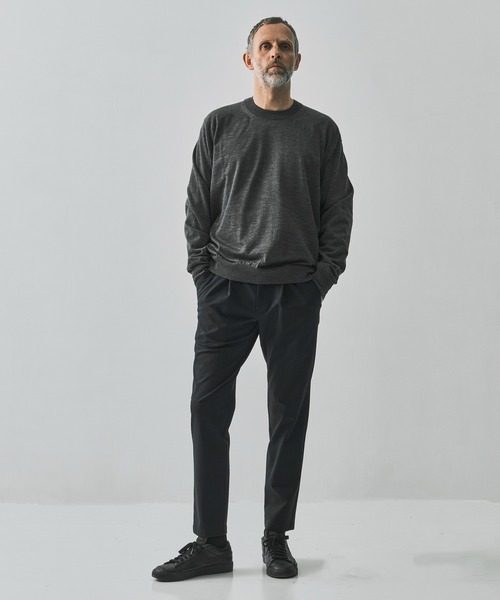 THE TOKYO(ザトウキョウ)の「【THE TOKYO/ザトウキョウ】MATTE WASHABLE HIGH FUNCTION JERSEY TAPERED PANTS/定番/スラックス(スラックス・メンズ・ダークネイビー/ダークグレー/ブラック・44/46/48/50)」の6枚目の写真