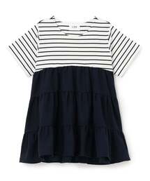 petit main LIEN（プティマインリアン）の「【親子リンク】ドッキングティアードTシャツ（Tシャツ/カットソー）」