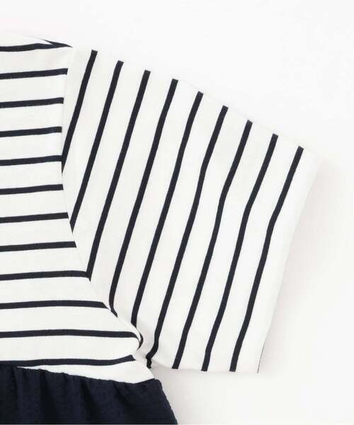 petit main LIEN(プティマインリアン)の「【親子リンク】ドッキングティアードTシャツ(Tシャツ/カットソー・レディース・ネイビー/ブラック/アイボリー/ラベンダー・F)」の7枚目の写真