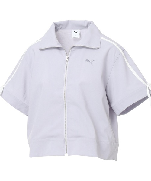 PUMA(プーマ)の「【PUMA×アルペン限定モデル】プーマ PUMA リネンミックスマテリアル SS JKT(シャツ/ブラウス・レディース・ピンク/ブルー/ブラック・S/M/L)」の9枚目の写真