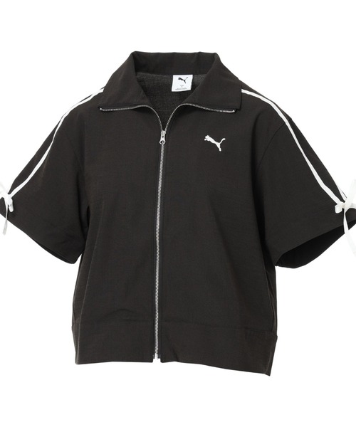 PUMA(プーマ)の「【PUMA×アルペン限定モデル】プーマ PUMA リネンミックスマテリアル SS JKT(シャツ/ブラウス・レディース・ピンク/ブルー/ブラック・S/M/L)」の10枚目の写真
