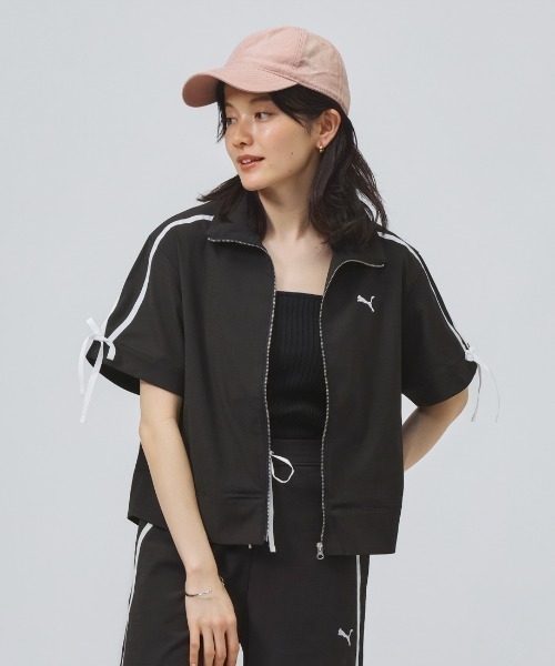 PUMA(プーマ)の「【PUMA×アルペン限定モデル】プーマ PUMA リネンミックスマテリアル SS JKT(シャツ/ブラウス・レディース・ピンク/ブルー/ブラック・S/M/L)」の22枚目の写真