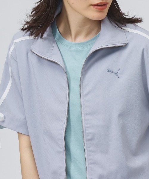 PUMA(プーマ)の「【PUMA×アルペン限定モデル】プーマ PUMA リネンミックスマテリアル SS JKT(シャツ/ブラウス・レディース・ピンク/ブルー/ブラック・S/M/L)」の21枚目の写真