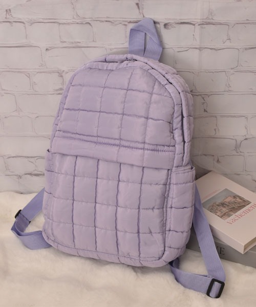 VIBGYOR Women(ヴィブジョー ウィメン)の「【float】キルティング リュック【A4サイズ収納可能】(バックパック/リュック・レディース・ピンク/ブラック/ホワイト/ライトピンク/パープル・FREE)」の11枚目の写真