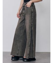 MURUA | サイドジップクロスウエストデニム(デニムパンツ)