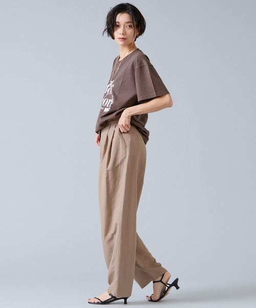 Liesse(リエス)の「リネンタンブラーカーブパンツ(その他パンツ・レディース・ブラック/ベージュ・3/2)」の12枚目の写真