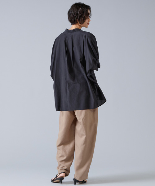 Liesse(リエス)の「リネンタンブラーカーブパンツ(その他パンツ・レディース・ブラック/ベージュ・3/2)」の17枚目の写真