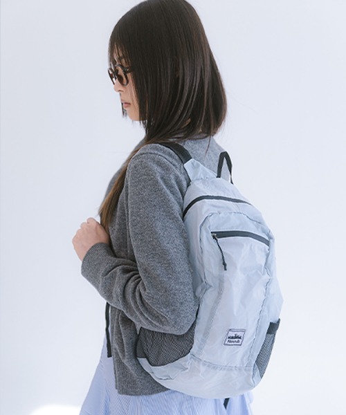 HEISAN(ハイサン)の「◇HEISAN◇ブランド直輸入正規品/折りたためる/パッカブル/大容量/超軽量 コンパクト ポケット バッグ V1 ULTRA-LIGHT COMPACT POCKET BAG V1(バックパック/リュック・レディース・ブラック/レモンイエロー/ブルー系その他・FREE)」の6枚目の写真