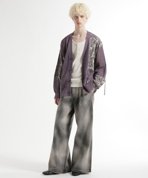 HARE(ハレ)の「HAZE FADEデニムパンツ(HARE)(デニムパンツ・メンズ・ブルー/ブラック/ベージュ・SMALL/MEDIUM)」の6枚目の写真