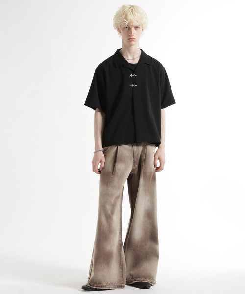 HARE(ハレ)の「HAZE FADEデニムパンツ(HARE)(デニムパンツ・メンズ・ブルー/ブラック/ベージュ・SMALL/MEDIUM)」の7枚目の写真