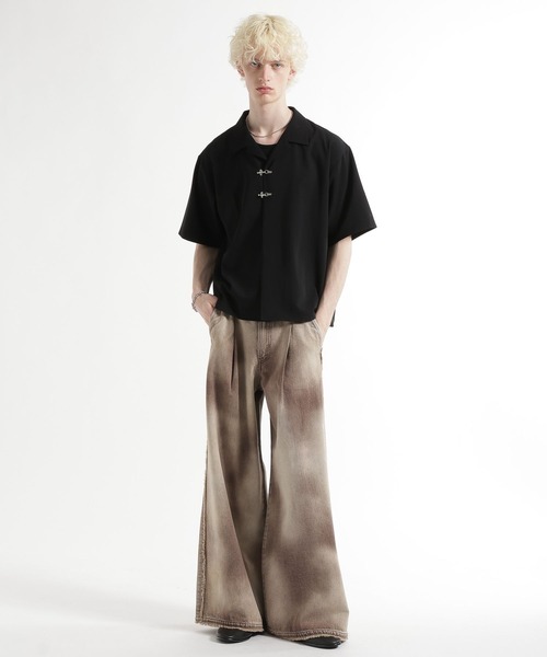HARE(ハレ)の「HAZE FADEデニムパンツ(HARE)(デニムパンツ・メンズ・ブルー/ブラック/ベージュ・SMALL/MEDIUM)」の8枚目の写真