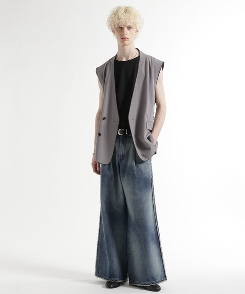 HARE(ハレ)の「HAZE FADEデニムパンツ(HARE)(デニムパンツ・メンズ・ブルー/ブラック/ベージュ・SMALL/MEDIUM)」の10枚目の写真