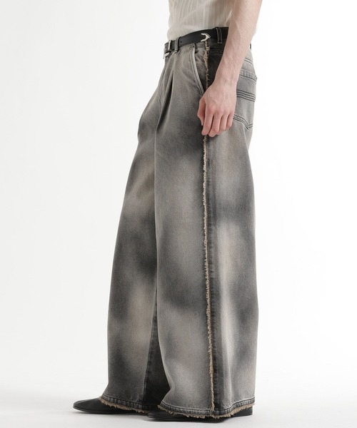 HARE(ハレ)の「HAZE FADEデニムパンツ(HARE)(デニムパンツ・メンズ・ブルー/ブラック/ベージュ・SMALL/MEDIUM)」の14枚目の写真