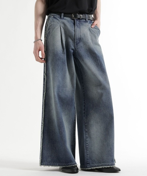 HARE(ハレ)の「HAZE FADEデニムパンツ(HARE)(デニムパンツ・メンズ・ブルー/ブラック/ベージュ・SMALL/MEDIUM)」の18枚目の写真