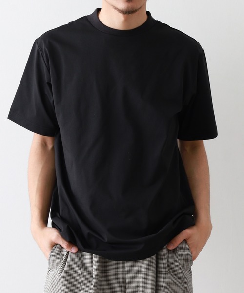 FUNALIVE（ファンアライブ）の「INSERT　クイックドライスムスクルーネック 半袖（Tシャツ/カットソー・メンズ・ライトグレー/ベージュ/チャコールグレー/ブラック/ホワイト・L/LL/M）」の3枚目の写真