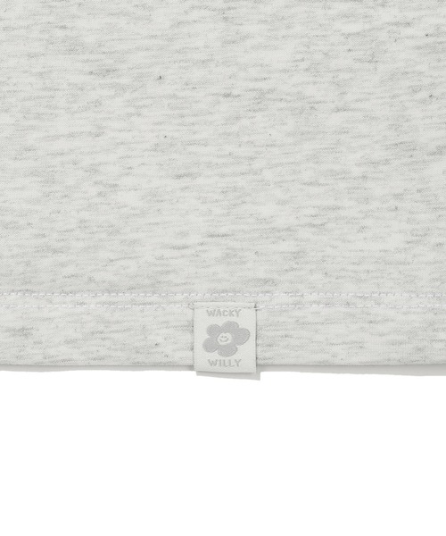 Wacky WiLLy(ワッキーウィリー)の「WOMEN'S PRINTED RAGLAN SHORT SLEEVE T-SHIRT(Tシャツ/カットソー・レディース・ダークネイビー/オートミール・SMALL/MEDIUM)」の8枚目の写真