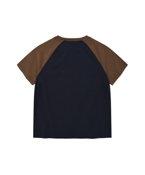 Wacky WiLLy(ワッキーウィリー)の「WOMEN'S PRINTED RAGLAN SHORT SLEEVE T-SHIRT(Tシャツ/カットソー・レディース・ダークネイビー/オートミール・SMALL/MEDIUM)」の10枚目の写真