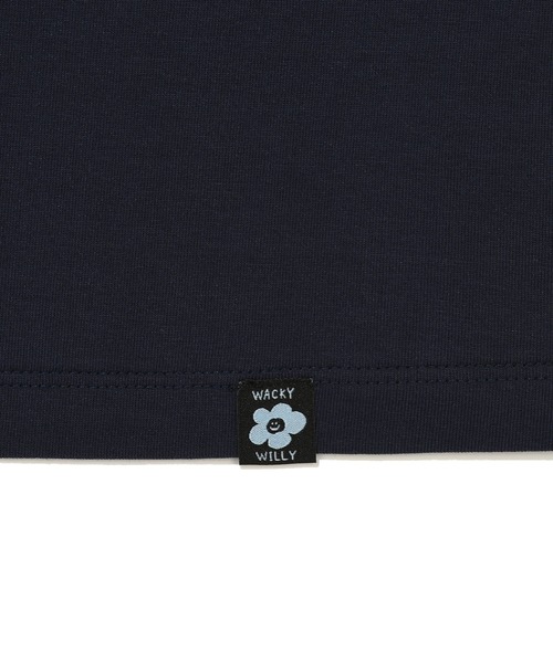 Wacky WiLLy(ワッキーウィリー)の「WOMEN'S PRINTED RAGLAN SHORT SLEEVE T-SHIRT(Tシャツ/カットソー・レディース・ダークネイビー/オートミール・SMALL/MEDIUM)」の14枚目の写真