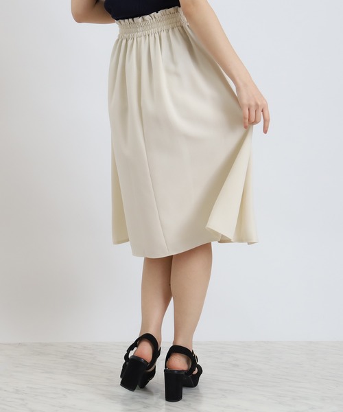 TRUDEA（トルディア）の「タックフレアスカート（スカート・レディース・ライトグレー/ベージュ/ネイビー・SMALL/MEDIUM/LARGE）」の12枚目の写真