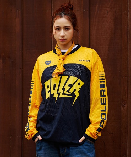 POLER ポーラー TECH MOTO JERSEY 　(S) POLeR/ポーラー POLeR×GSC MOTO JERSEY【GSC別注】（Tシャツ