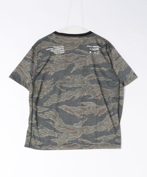 RVCA（ルーカ）の「RVCA/ルーカ 半袖 Tシャツ ロゴ バックプリント 速乾 軽量 ストレッチ BG04A219（Tシャツ/カットソー・メンズ・タイガーカモ/ブラック・S/L/M）」の3枚目の写真