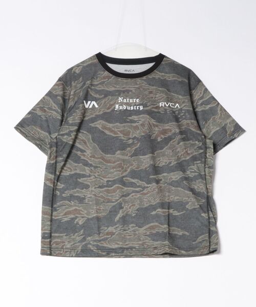RVCA（ルーカ）の「RVCA/ルーカ 半袖 Tシャツ ロゴ バックプリント 速乾 軽量 ストレッチ BG04A219（Tシャツ/カットソー・メンズ・タイガーカモ/ブラック・S/L/M）」の9枚目の写真