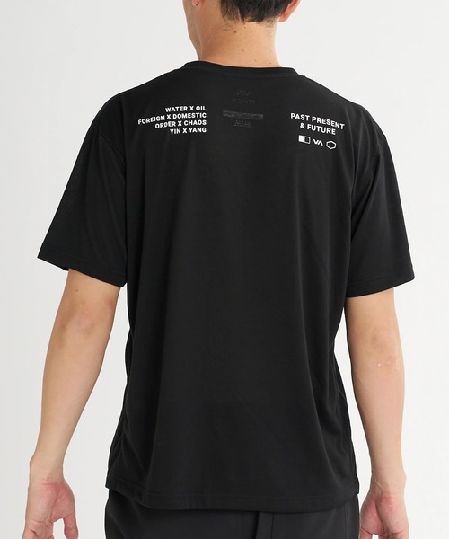 RVCA（ルーカ）の「RVCA/ルーカ 半袖 Tシャツ ロゴ バックプリント 速乾 軽量 ストレッチ BG04A219（Tシャツ/カットソー・メンズ・タイガーカモ/ブラック・S/L/M）」の4枚目の写真