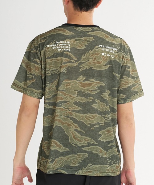 RVCA（ルーカ）の「RVCA/ルーカ 半袖 Tシャツ ロゴ バックプリント 速乾 軽量 ストレッチ BG04A219（Tシャツ/カットソー・メンズ・タイガーカモ/ブラック・S/L/M）」の7枚目の写真