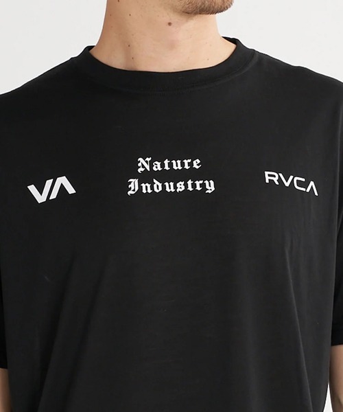RVCA（ルーカ）の「RVCA/ルーカ 半袖 Tシャツ ロゴ バックプリント 速乾 軽量 ストレッチ BG04A219（Tシャツ/カットソー・メンズ・タイガーカモ/ブラック・S/L/M）」の5枚目の写真