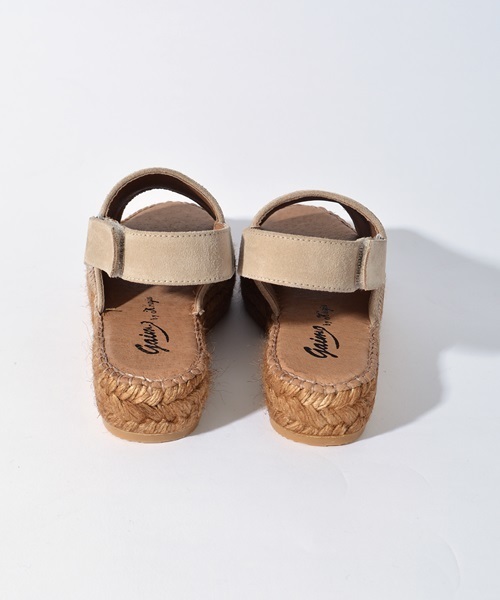 GAIMO（ガイモ）の「GAIMO: ベルトプラットフォーム□（サンダル・レディース・ブラック/ベージュ・38/37/36）」の4枚目の写真