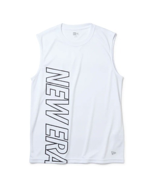 NEW ERA(ニューエラ)の「【NEW ERA】スリーブレス テック Tシャツ Wordmark / 2カラー(Tシャツ/カットソー・メンズ・ブラック/ホワイト・L/M)」の2枚目の写真