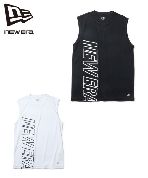 NEW ERA(ニューエラ)の「【NEW ERA】スリーブレス テック Tシャツ Wordmark / 2カラー(Tシャツ/カットソー・メンズ・ブラック/ホワイト・L/M)」の4枚目の写真