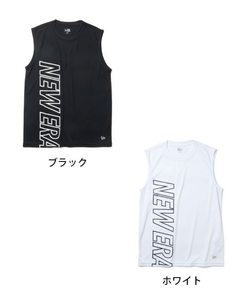 NEW ERA(ニューエラ)の「【NEW ERA】スリーブレス テック Tシャツ Wordmark / 2カラー(Tシャツ/カットソー・メンズ・ブラック/ホワイト・L/M)」の5枚目の写真