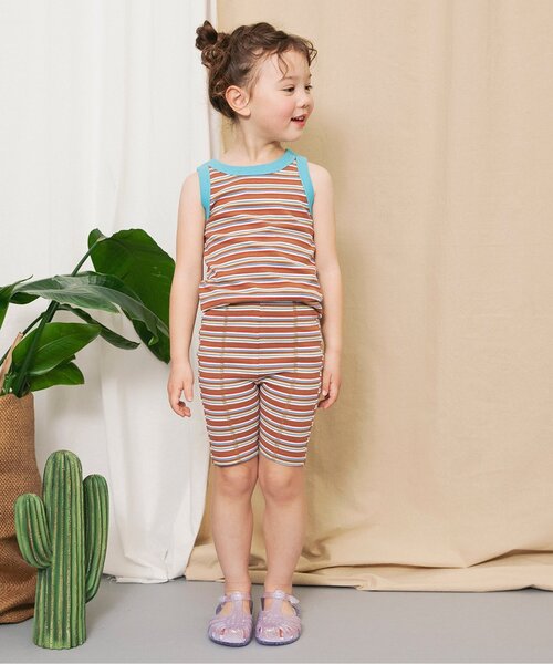 BREEZE（ブリーズ）の「【リンク】イロイロ総柄サイクルハーフパンツ_セットアップ可（その他パンツ・キッズ・キャメル/レッド/グリーン/キナリ・100/90/80/130/120/110）」の5枚目の写真