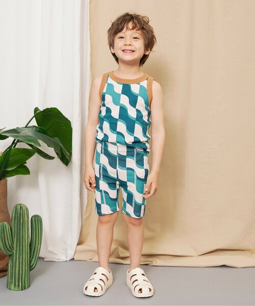 BREEZE（ブリーズ）の「【リンク】イロイロ総柄サイクルハーフパンツ_セットアップ可（その他パンツ・キッズ・キャメル/レッド/グリーン/キナリ・100/90/80/130/120/110）」の11枚目の写真