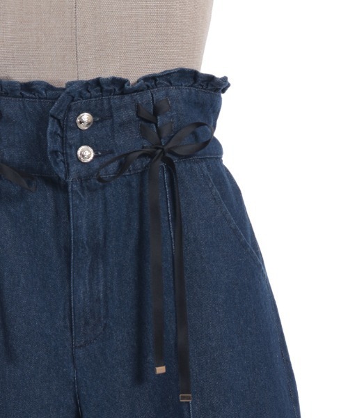 axes femme POETIQUE(アクシーズファムポエティック)の「ハイウエストワイドデニムPT(その他パンツ・レディース・インディゴブルー/ワンウォッシュ・MEDIUM)」の17枚目の写真