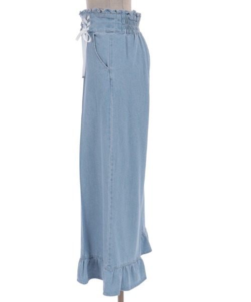 axes femme POETIQUE(アクシーズファムポエティック)の「ハイウエストワイドデニムPT(その他パンツ・レディース・インディゴブルー/ワンウォッシュ・MEDIUM)」の22枚目の写真