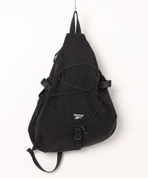 Reebok | Reebok / リーボック ナイロン スリングバッグ 軽量 大容量 クッション入り ドローコード メッシュポケット(ボディバッグ/ウエストポーチ)