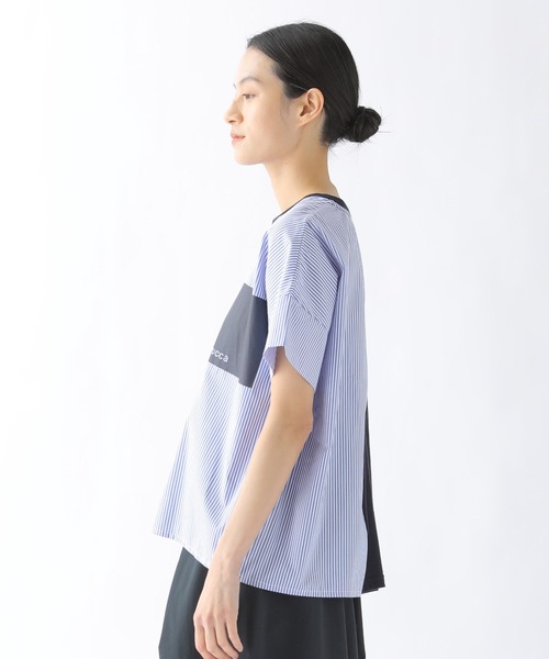 ZUCCa(ズッカ)の「スクエアロゴジャージィー(Tシャツ/カットソー・レディース・ネイビー/ライトグレー/ホワイト/ブラック・M size)」の8枚目の写真